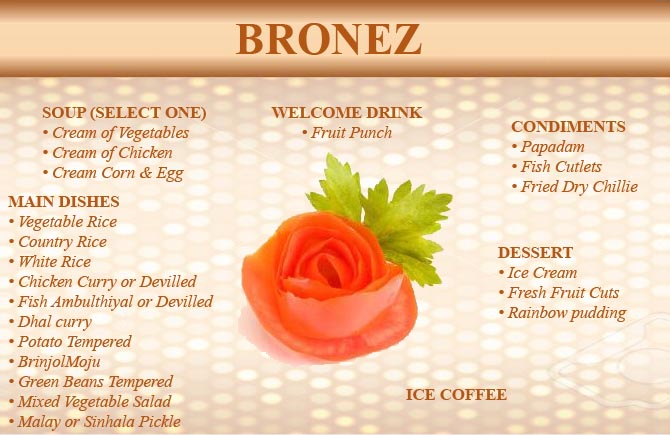 Bronze Menu